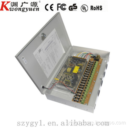 12V/10A 18-ch output 120W multiple Power Supply for CCTV